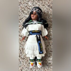 Vintage Beaded Native American Doll